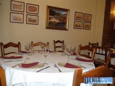 Comedor del Restaurante Sandunga 52 Dénia