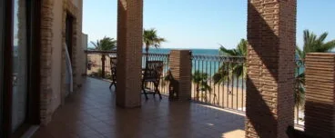 Terraza del Hotel los Ángeles en Dénia