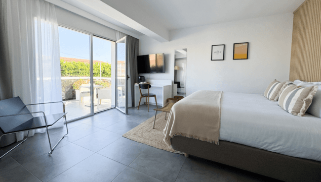 amplitud en las habitaciones del hotel villamor