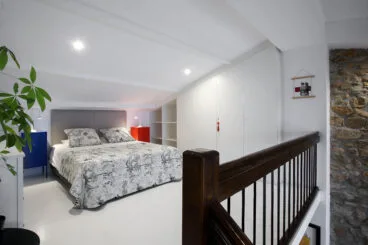 Dormitorio principal del loft del Art Boutique Hotel Chamarel