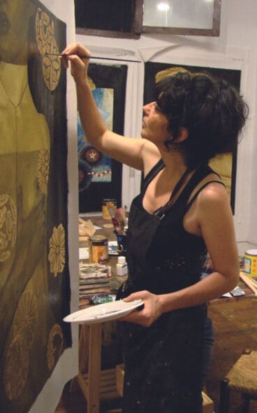 Exposición de obras de arte de la artista Mila Vidallach en el Art Boutique Hotel Chamarel