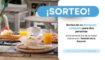 Sorteo Desayuno completo en l’Hotelet de la Raconà