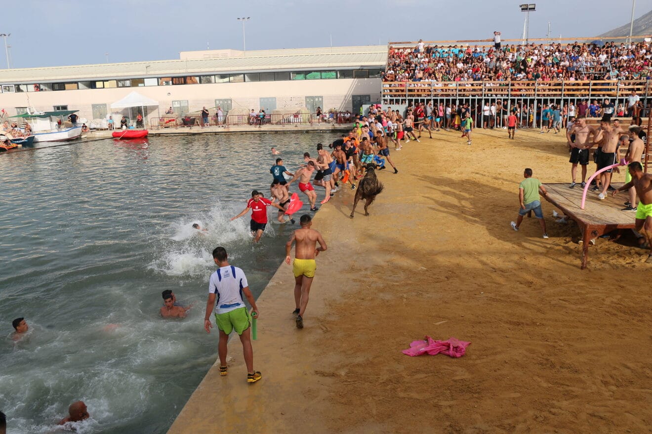 Todos huyen del animal en els Bous a la Mar