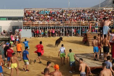 Vaquilla en els Bous a la Mar de Dénia