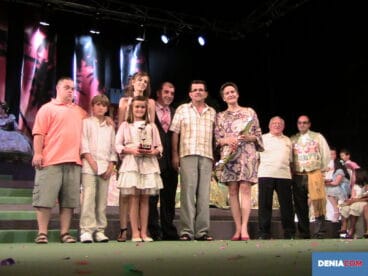 Acto fallero en las fiestas de Dénia