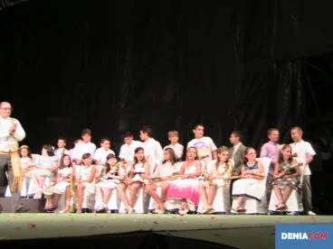 Acto fallero en las fiestas de Dénia