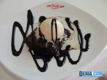 Heladería Verdú, Browni con helado