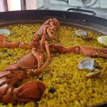 Arroz con cigalas en L’Anfora