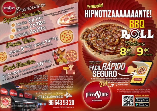 Imagen: Pizza Store promociones