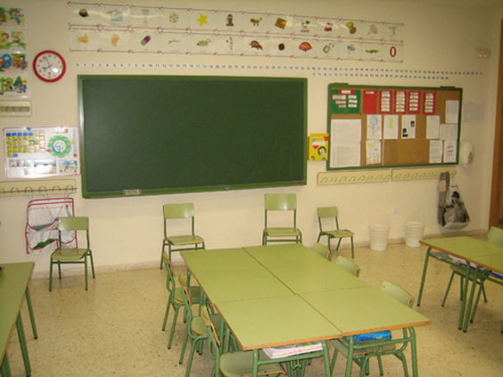 Aula de educación infantil del colegio Montgó