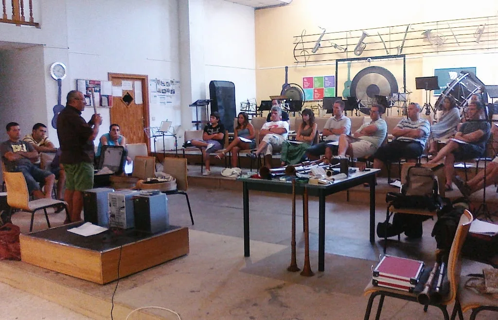 Charla sobre instrumentos naturales.