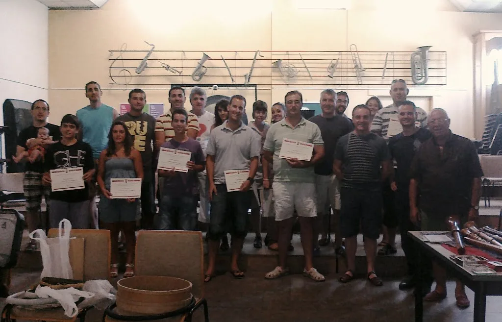 Grupo con Certificado X Jornadas Instrumentos Populares