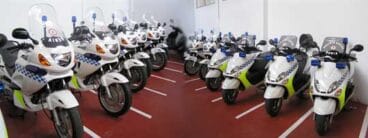 Vehículos de la Policía Local de Dénia