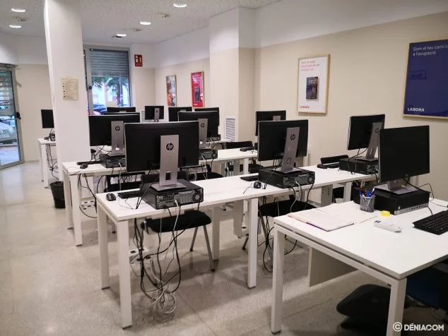 Imagen: Sala de formación en Espai Labora Dénia