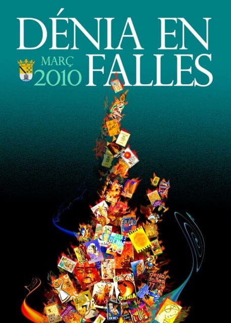 Cartel-Fallas-Denia-2010. Cartel Fallas Denia 2010.