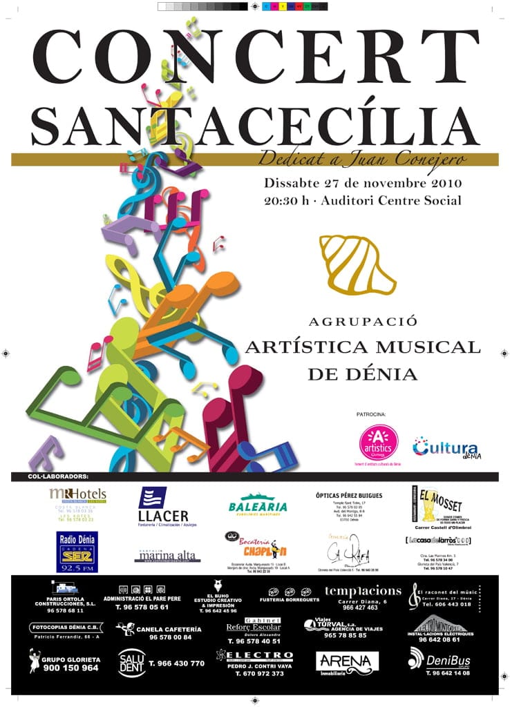 CARTELL santa cecilia 2010