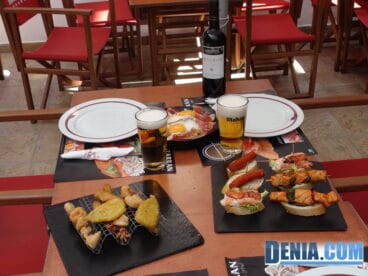 Lizarrán Dénia, tapas con tenedor