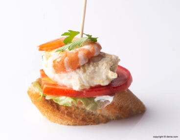 Lizarran pincho con gamba