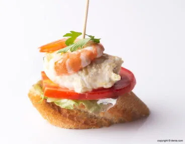 Lizarran pincho con gamba