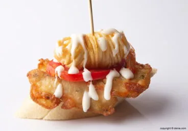 Lizarran pincho con tomate