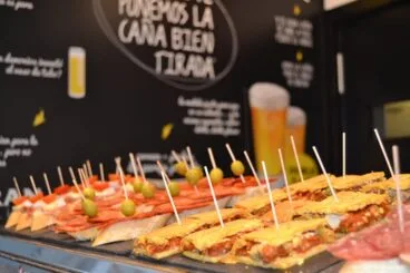 selección de pinchos en el Lizarrán de Dénia