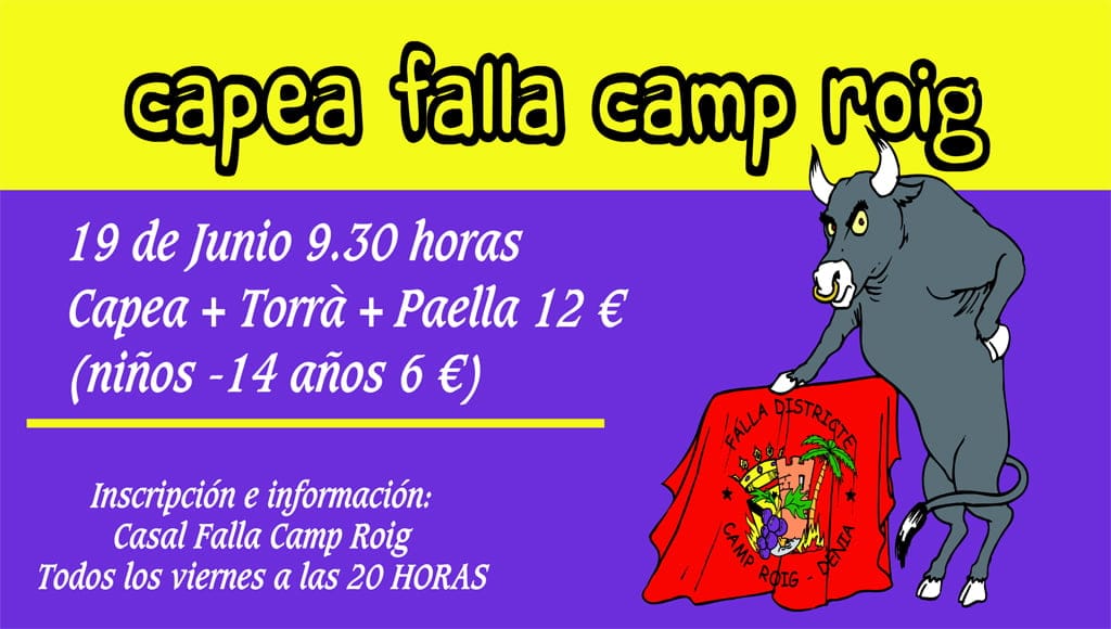 Falla Camp Roig Capea Falla Camp Roig Capea