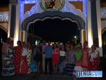Autoridades y miembros en la inauguración de la II Feria Andaluza