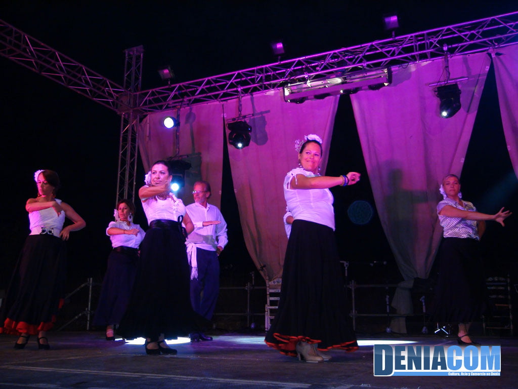 Bailes de la Casa de Andalucía en la Feria Andaluza de Dénia