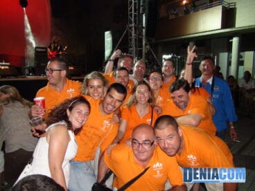 Comisión de fiestas 2011 en la Noche del pop Español