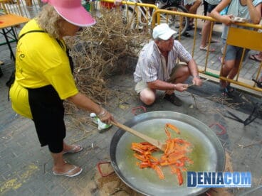 Concurso de Paellas de mayores en las Fiestas de Dénia