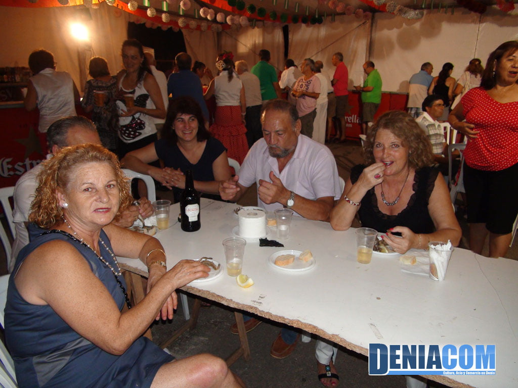 En el bar de la Feria Andaluza de Dénia