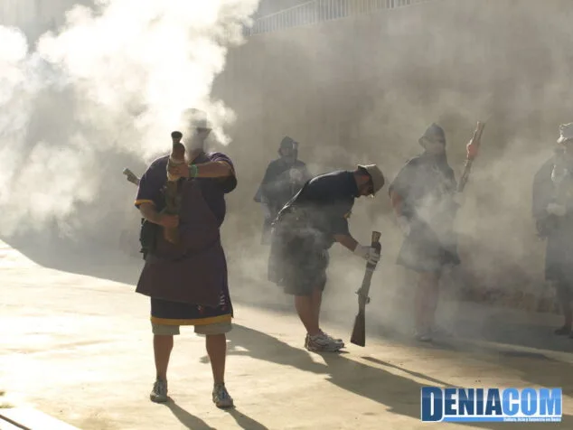 Batalla de Arcabucería de Moros y Cristianos en Dénia