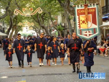 Cabeza de la comitiva de Cavallers en el Desfile Infantil