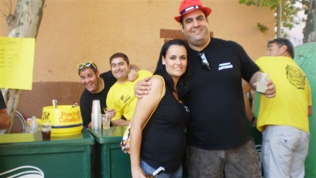 Fallera Mayor y Presidente del Oeste en el Mig Any Fallero 2011