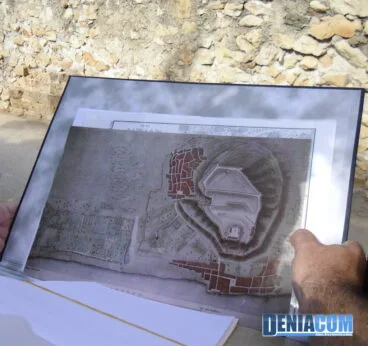 Plano de las murallas de Dénia