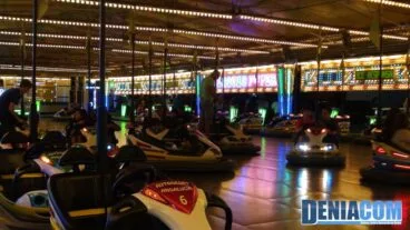 Coches de choque en la feria de Dénia