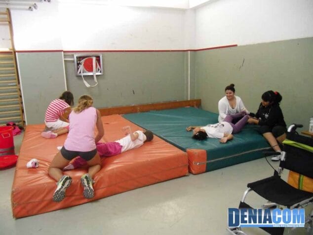 Fisioterapeutas en la Escuela de Deporte Adaptado de Dénia