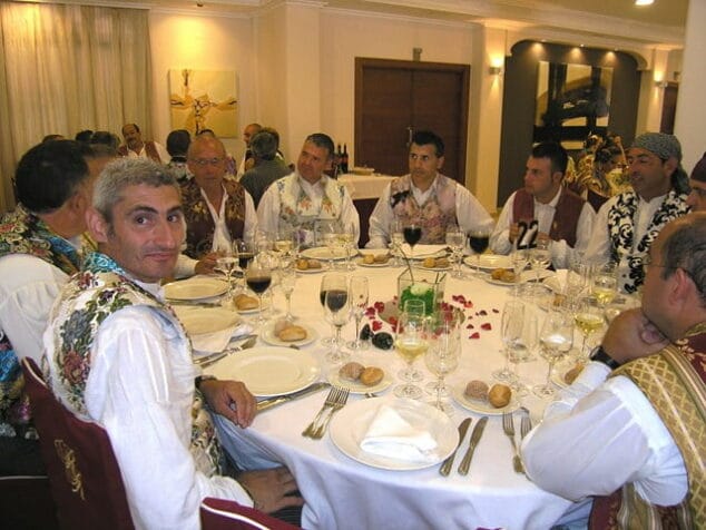 Jaume Bertomeu en la comida de despedida de las Falleras Mayores de la Comunitat Valenciana