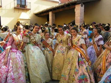 Paula Bertomeu en la despedida de las Falleras Mayores de la Comunitat Valenciana