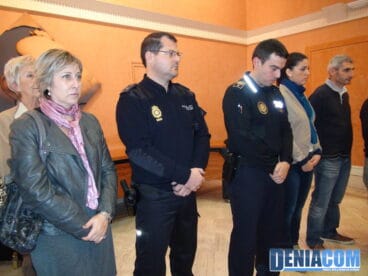 Personalidades asistentes al acto contra la violencia de genero