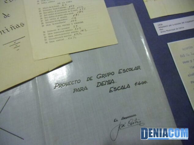 Proyecto de Grupo Escolar para Dénia en la Exposición sobre la II República