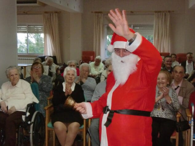 Papa Noel en la Residencia de ancianos