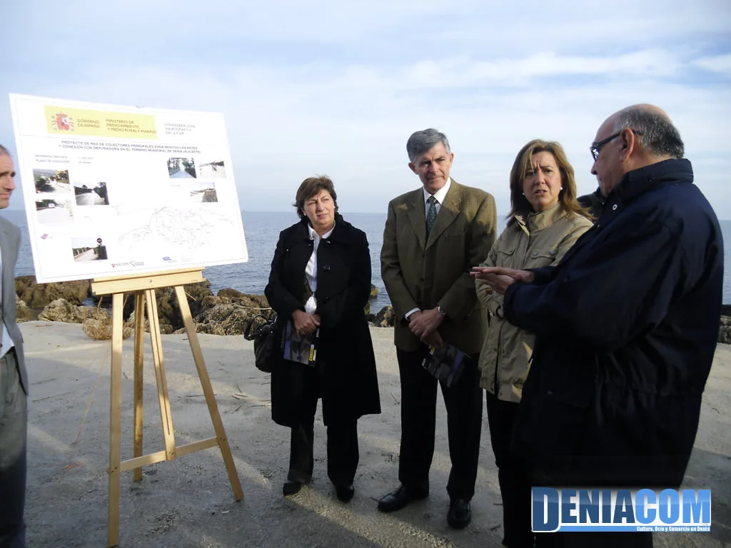 Visita a las obras de la red de alcantarillado Rotes-Montgó Visita a las obras de la red de alcantarillado Rotes Montgó