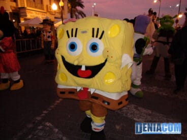 06 Bob Esponja en la cabalgata de Reyes de Dénia
