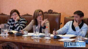 Ana Kringe durante el pleno ordinario de enero en Dénia