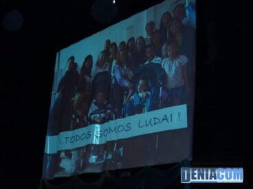 Proyección de un vídeo sobre la asociación LUDAI