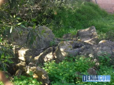 Restos del monumento del Sagrado Corazón de Dénia desde la Residencia Santa Lucía