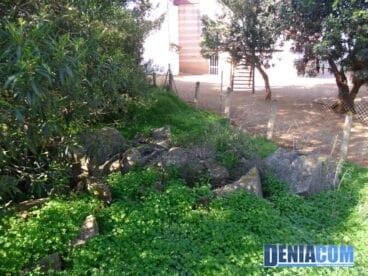 Sagrado Corazón de Dénia abandonado entre la Residencia Santa Lucía y el colegio Alfa Y Omega