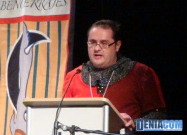 01 Vicent Ahuir en el acto de presentación de capitanes de Dénia