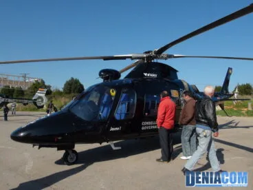 Helicóptero de la Consellería de Governació en Dénia